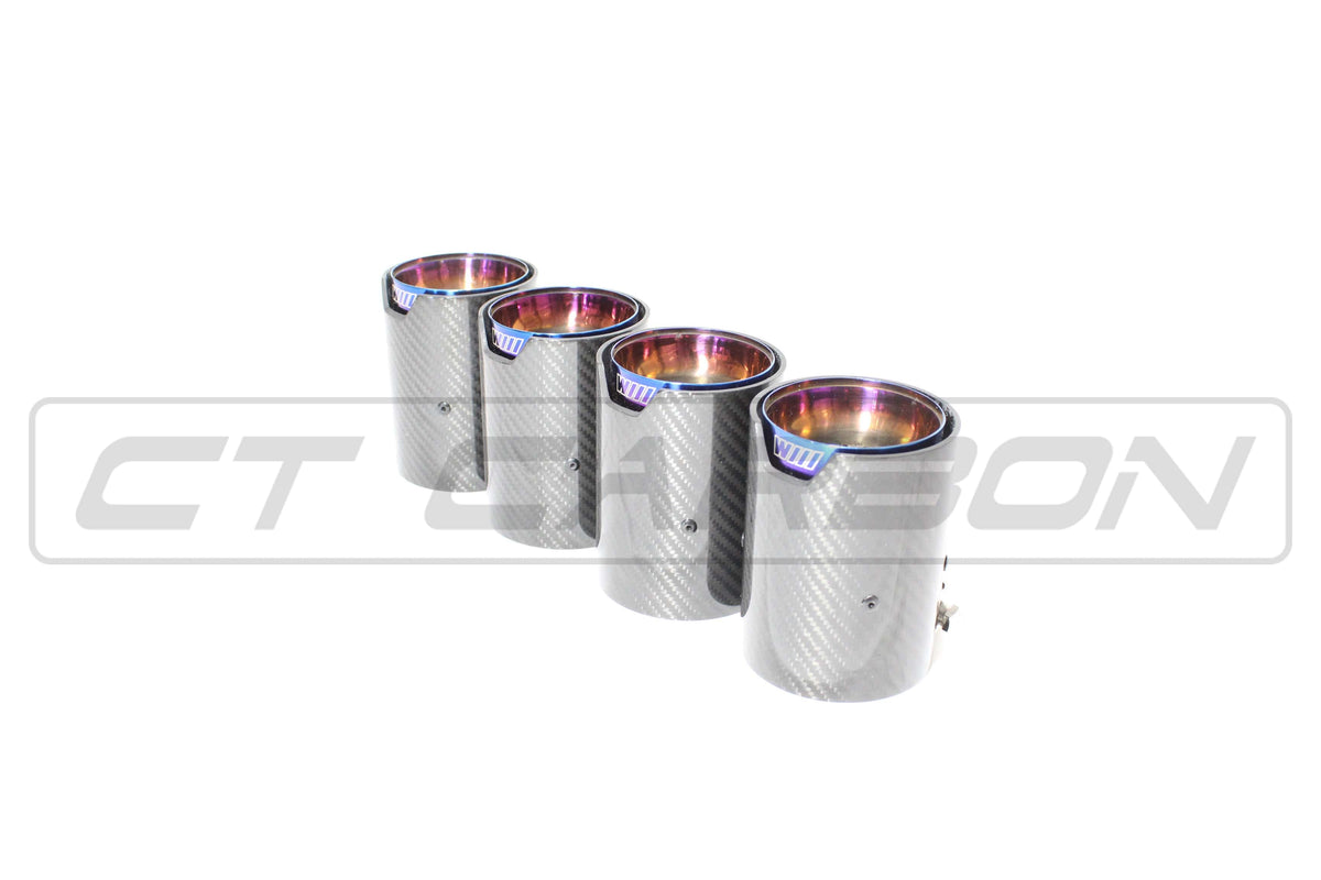 BMW F80 F82 F83 F87 F10 Carbon Fibre Exhaust Tips x4