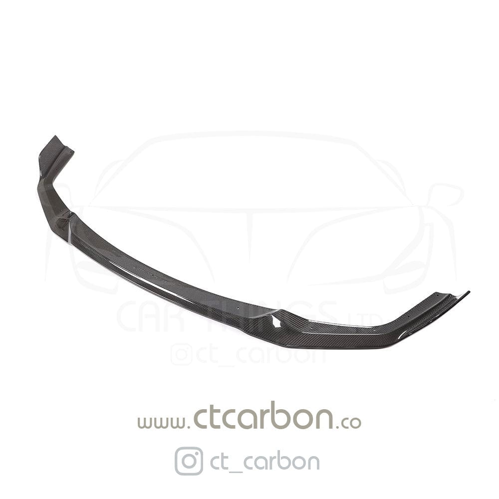F87 M2 Competition Carbon Fibre Splitter CS Style - CT-SP-F87-CS