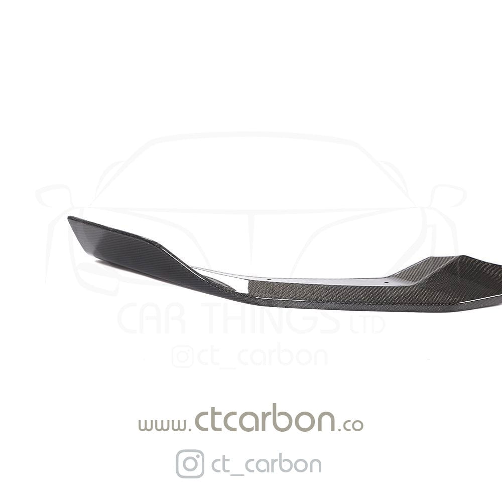 F87 M2 Competition Carbon Fibre Splitter CS Style - CT-SP-F87-CS