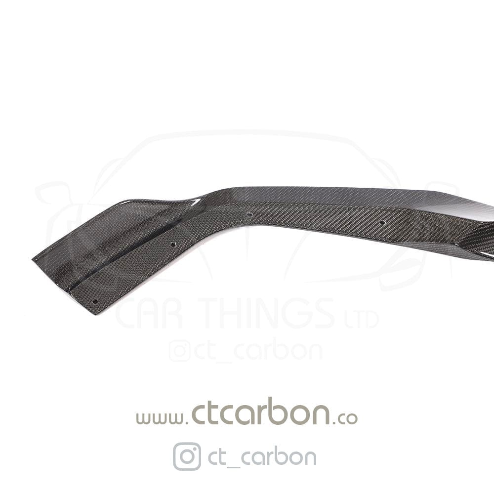 F87 M2 Competition Carbon Fibre Splitter CS Style - CT-SP-F87-CS