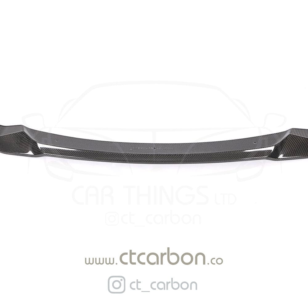 F87 M2 Competition Carbon Fibre Splitter CS Style - CT-SP-F87-CS