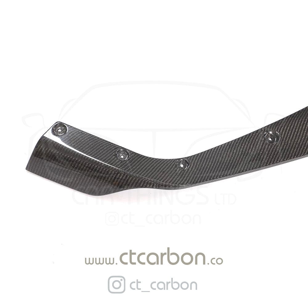 F87 M2 Competition Carbon Fibre Splitter CS Style - CT-SP-F87-CS
