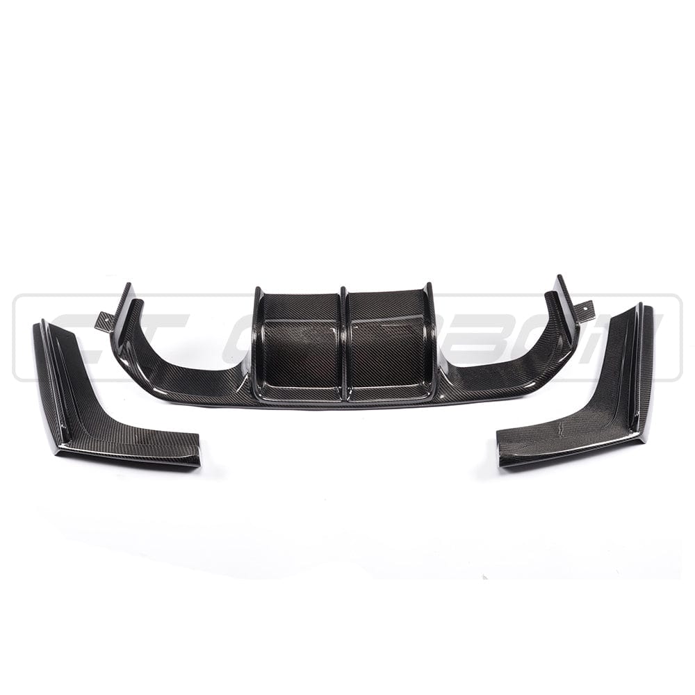 BMW F80 M3 carbon fibre body kit - MP front splitter, side skirts, V spoiler & diffuser