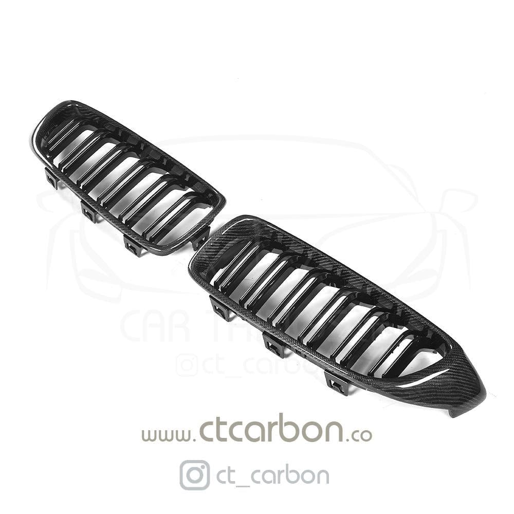 F80 F82 F83 BMW M3 M4 Carbon Fibre Kidney Grilles CT-CARBON-F80