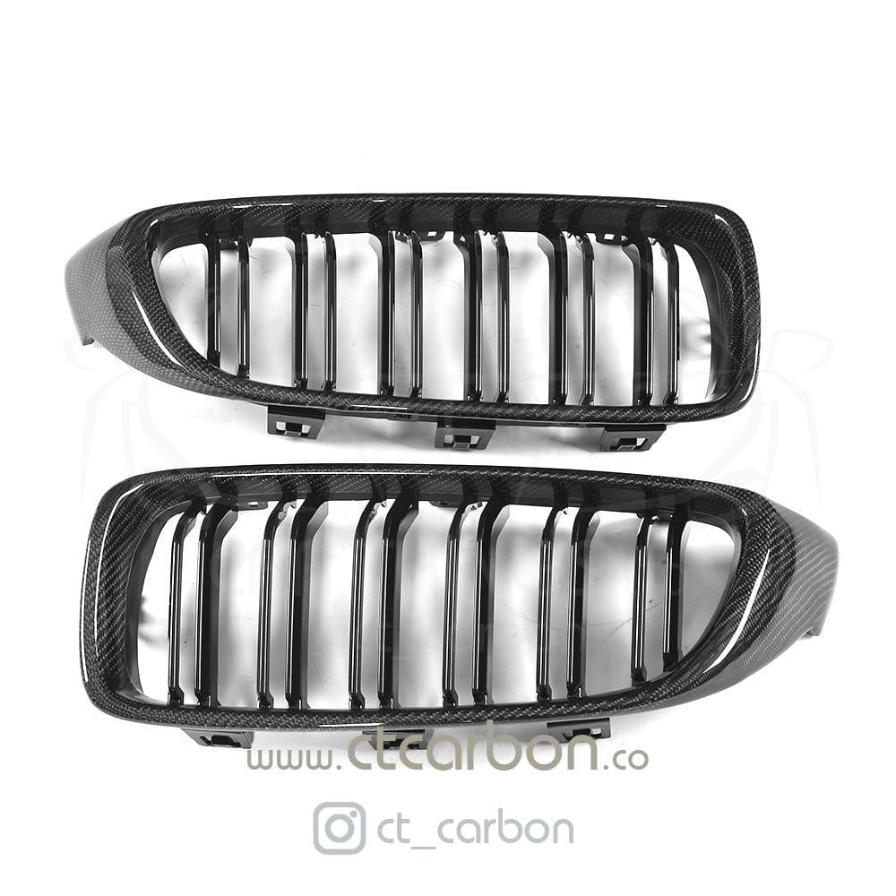 F80 F82 F83 BMW M3 M4 Carbon Fibre Grilles CT-CF-GR-F80