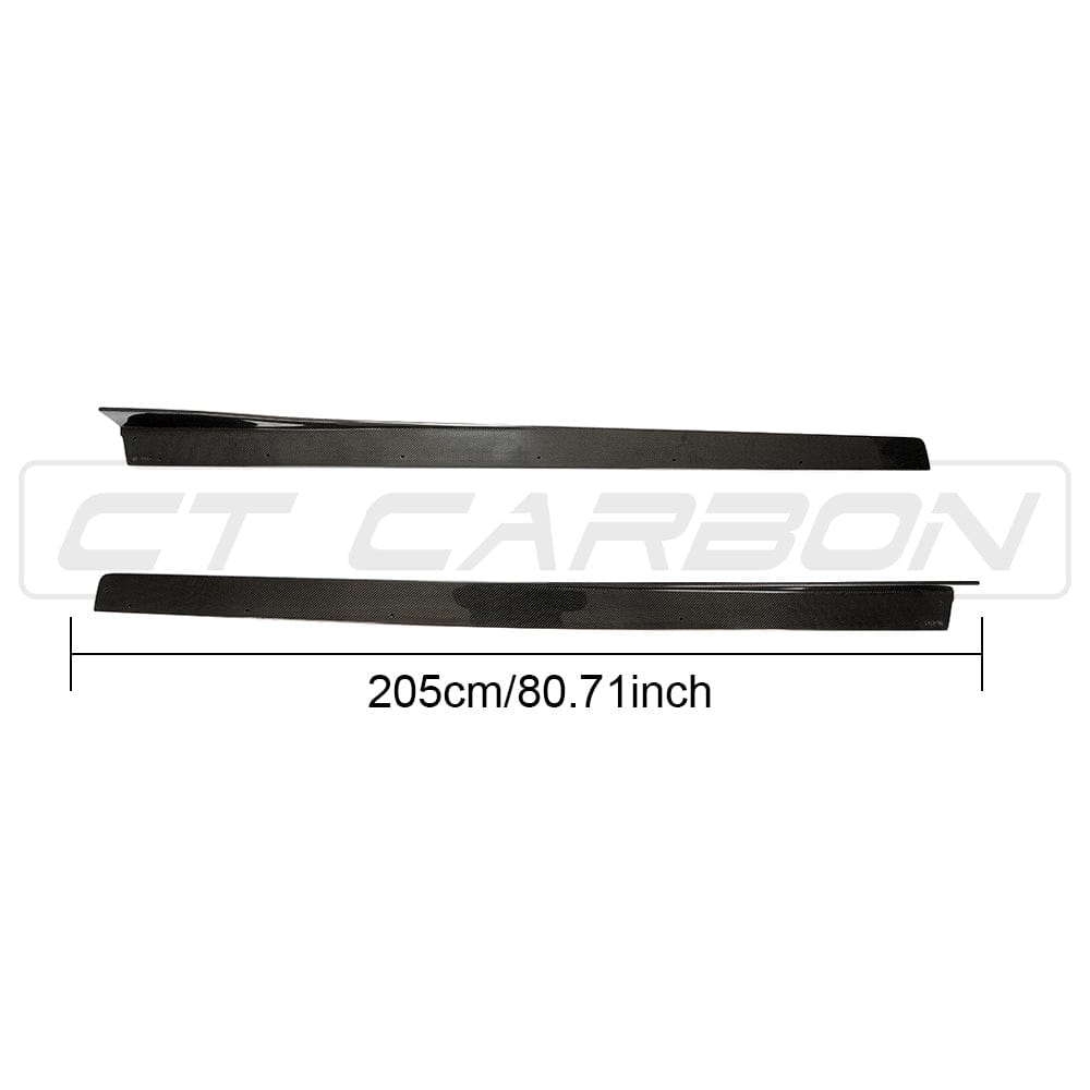 F80 F82 F83 BMW M3 M4 Carbon Fibre Side Skirts CT-SSK-F80-3D