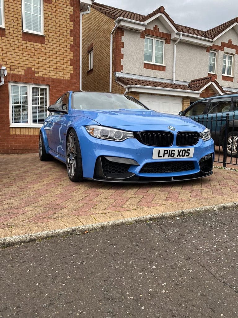F80 F82 F83 BMW M3 M4 Carbon Fibre Splitter 3-Piece MP Style Cuz-SP-F80