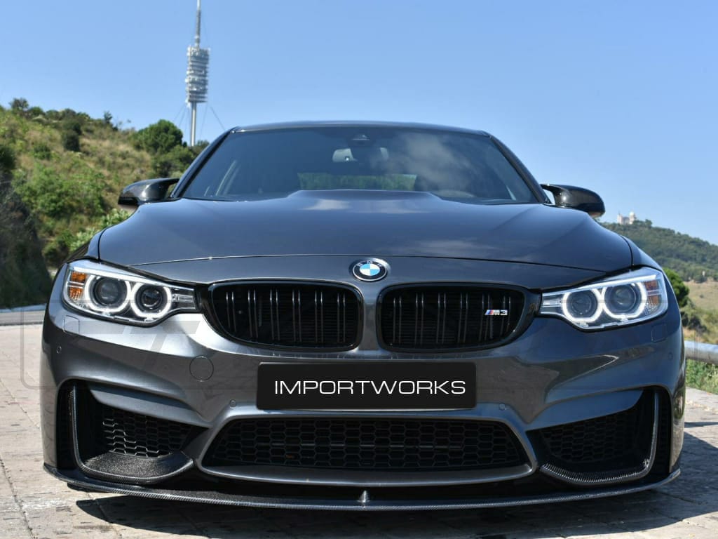 F80 F82 F83 BMW M3 M4 Carbon Fibre Splitter 3-Piece MP Style Cuz-SP-F80