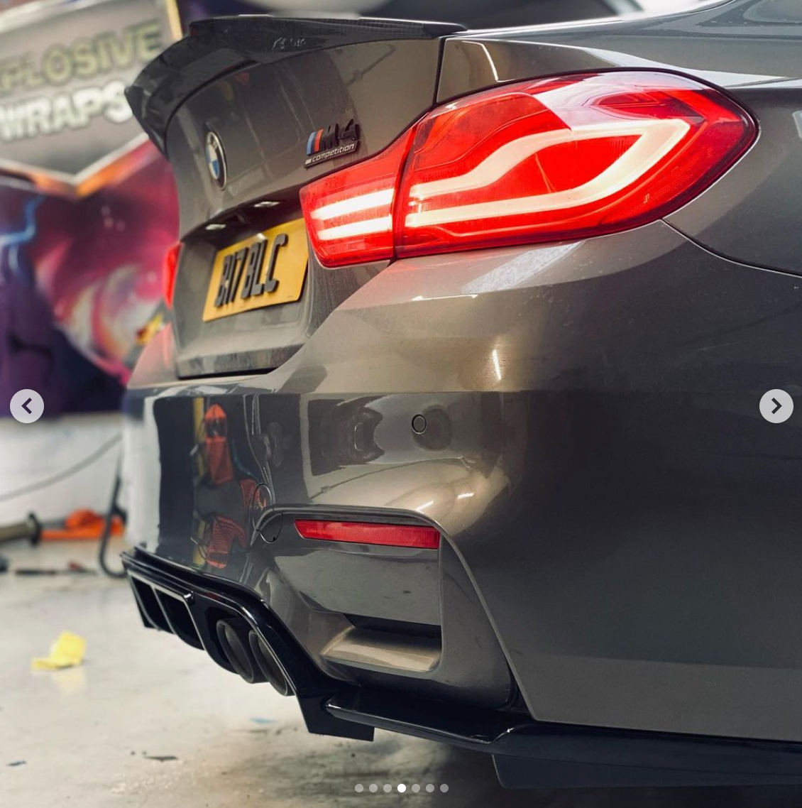 BMW M4 F82 Full Gloss Black Body Kit - MP-Style Front Splitter, Side Skirts, V-Spoiler & Diffuser