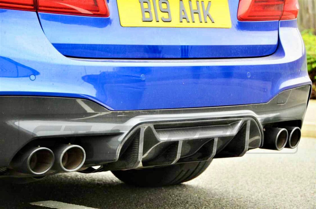 BMW F90 M5 MP-style carbon fibre diffuser, CT Carbon