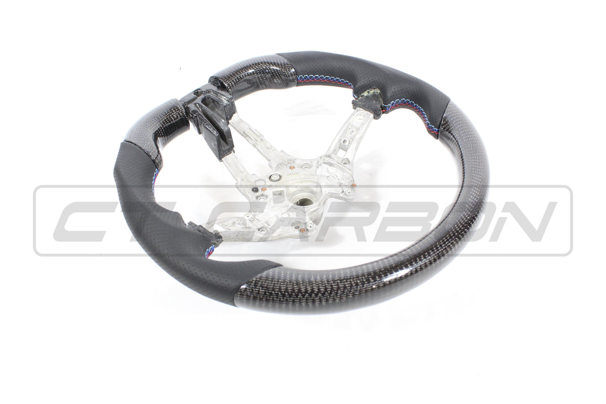 F80 F82 F87 BMW M3 M4 M2 Flat Bottom Steering Wheel CT Carbon Fibre, Part No CT-FB-BMW