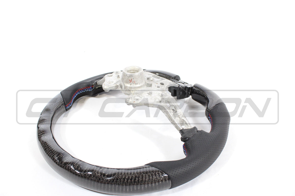 F80 F82 F87 BMW M3 M4 M2 Flat Bottom Steering Wheel CT Carbon Fibre, Part No CT-FB-BMW