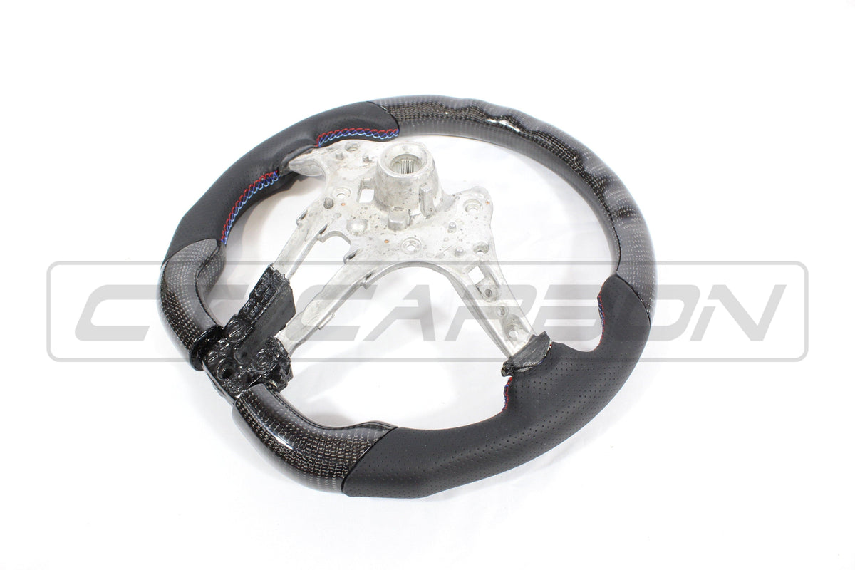 F80 F82 F87 BMW M3 M4 M2 Flat Bottom Steering Wheel CT Carbon Fibre, Part No CT-FB-BMW