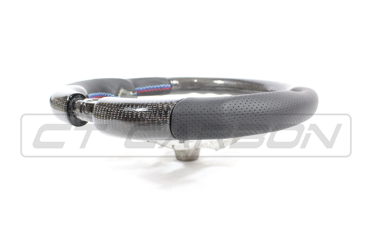 F80 F82 F87 BMW M3 M4 M2 Flat Bottom Steering Wheel CT Carbon Fibre, Part No CT-FB-BMW