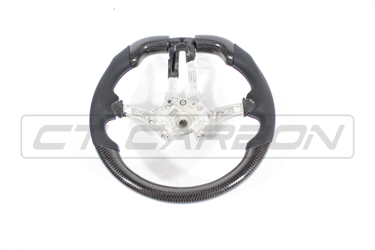 F80 F82 F87 BMW M3 M4 M2 Flat Bottom Steering Wheel CT Carbon Fibre, Part No CT-FB-BMW