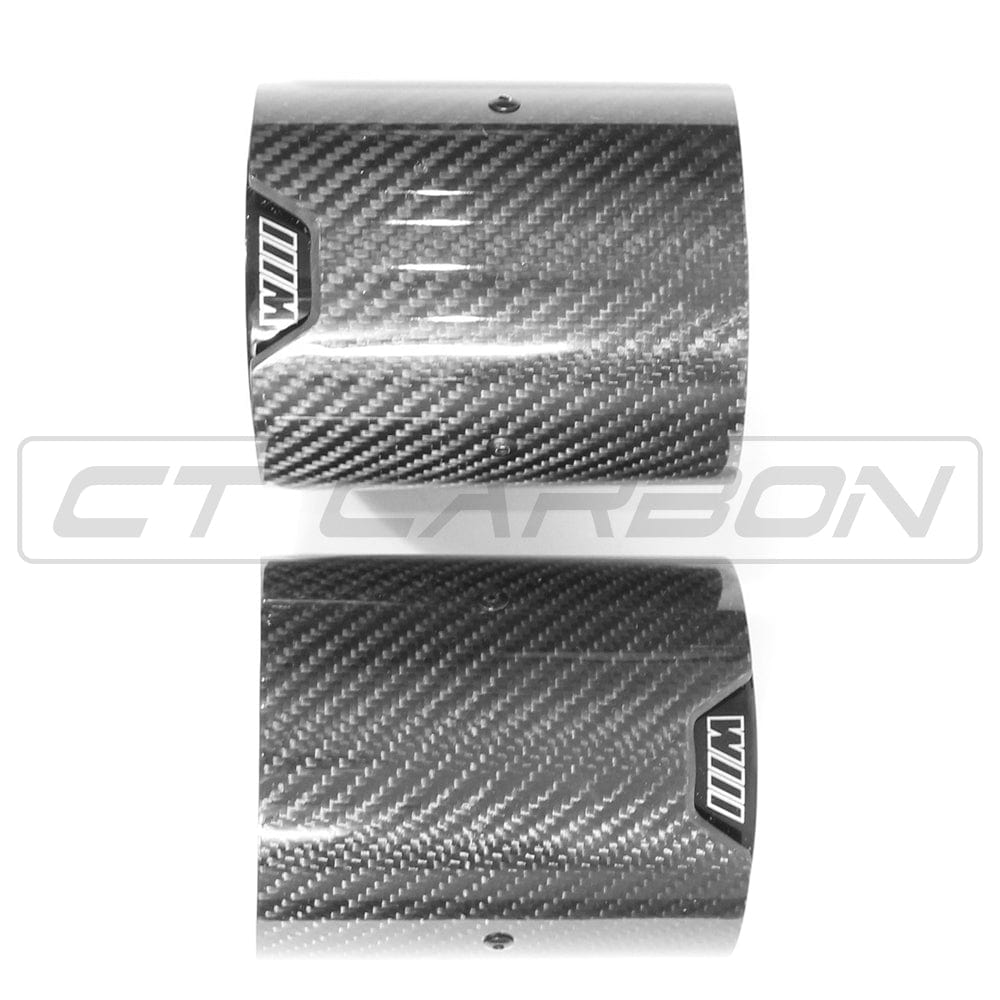F40 F44 M135i M235i Carbon Fibre Exhaust Tips - Set of 2, Part No CUC-ET-F40