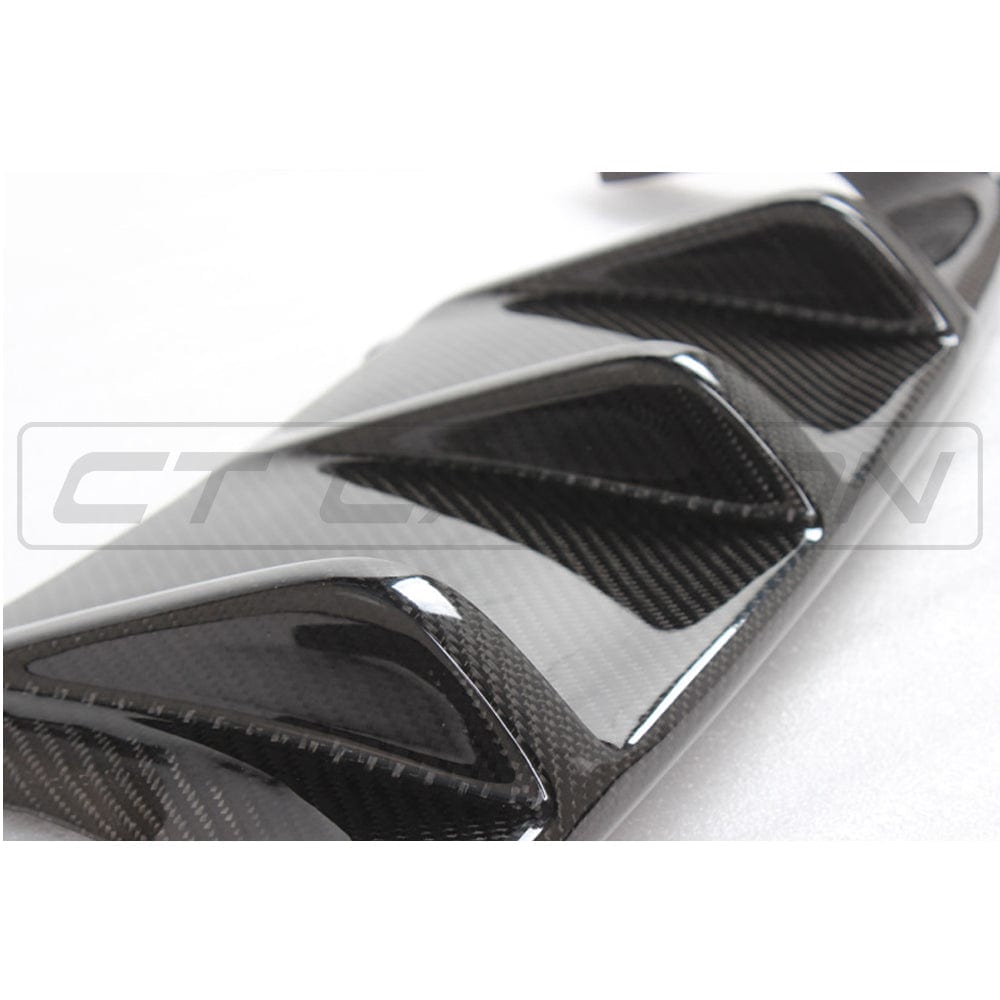 E92 E93 M3 Carbon Fibre Diffuser V1 Style CT-CFD-E92-01