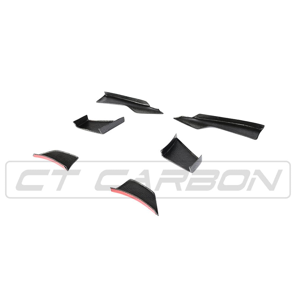 F80 F82 F83 BMW M3 M4 Carbon Fibre Canard Fins MA Style