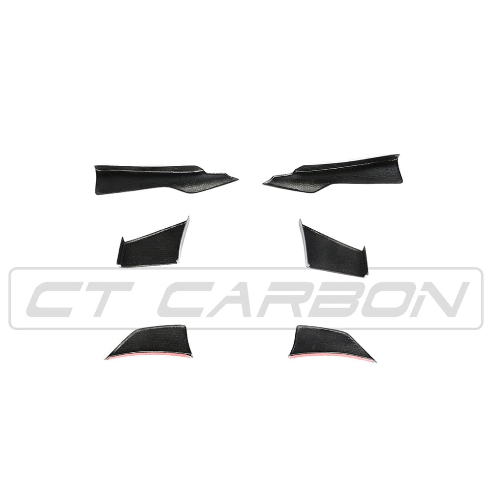 F80 F82 F83 BMW M3 M4 Carbon Fibre Canard Fins MA Style