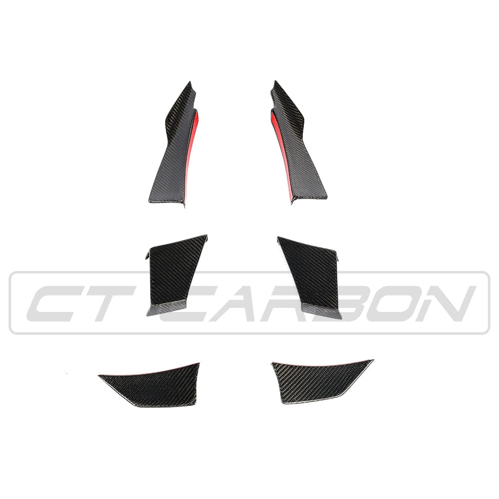 F80 F82 F83 BMW M3 M4 Carbon Fibre Canard Fins MA Style