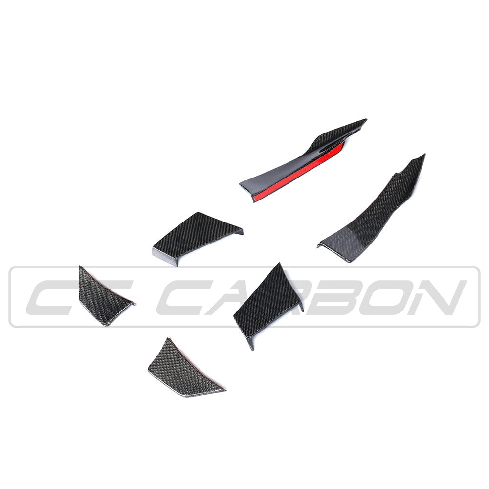 F80 F82 F83 BMW M3 M4 Carbon Fibre Canard Fins MA Style