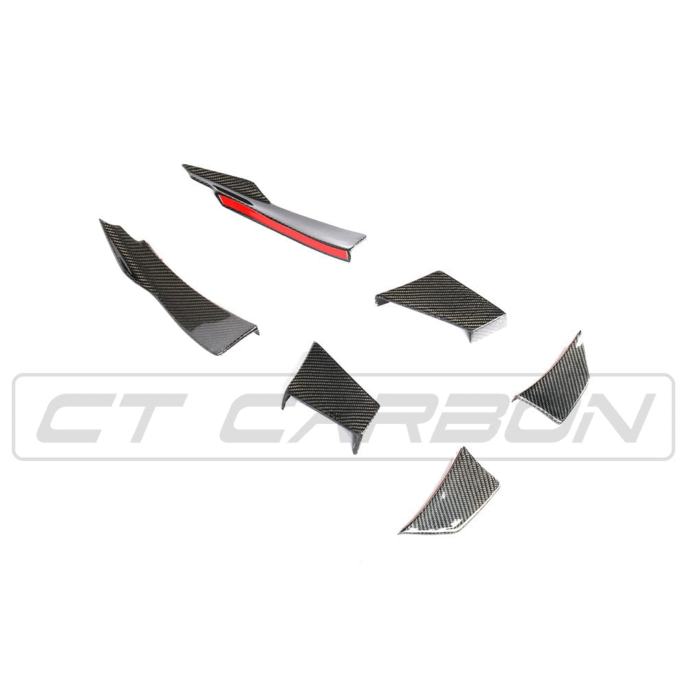 F80 F82 F83 BMW M3 M4 Carbon Fibre Canard Fins MA Style