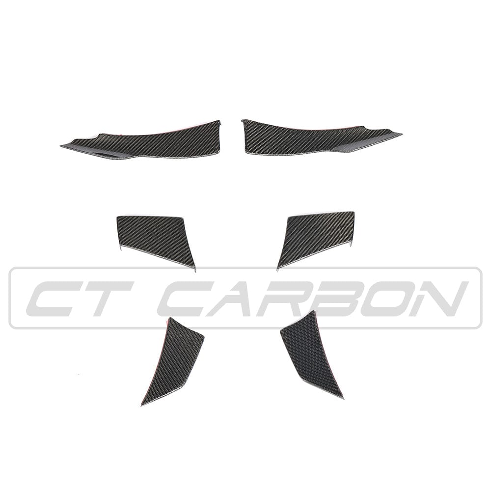F80 F82 F83 BMW M3 M4 Carbon Fibre Canard Fins MA Style