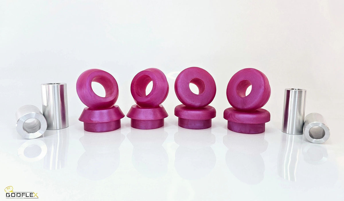 Audi MK2 A3 S3 RS3 8P Rear Upper Link Bushes Godflex Polyurethane 1K0505279A 1K0505203A