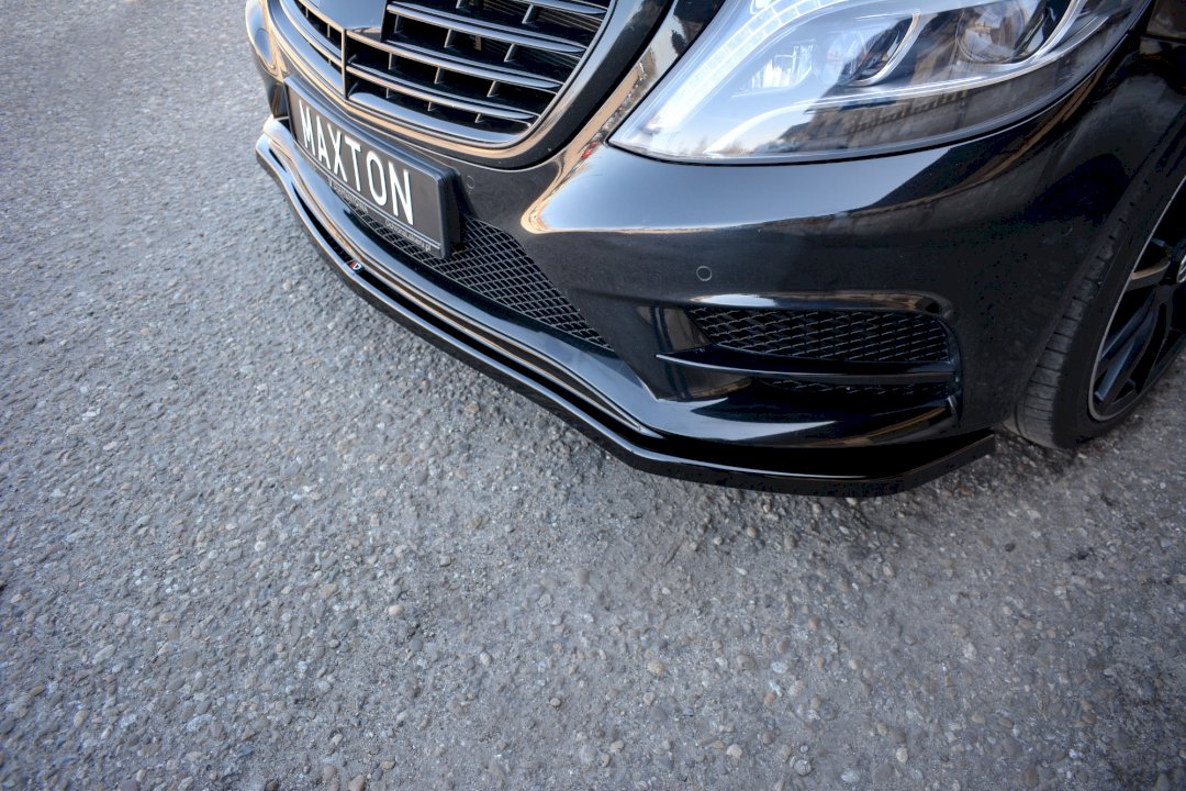 Mercedes S-Class W222 AMG-Line (2013-2017) Front Splitter V.1 - Maxton Design