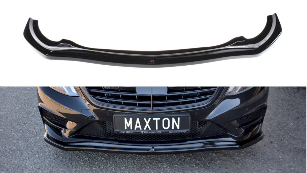 Mercedes S-Class W222 AMG-Line (2013-2017) Front Splitter V.1 - Maxton Design