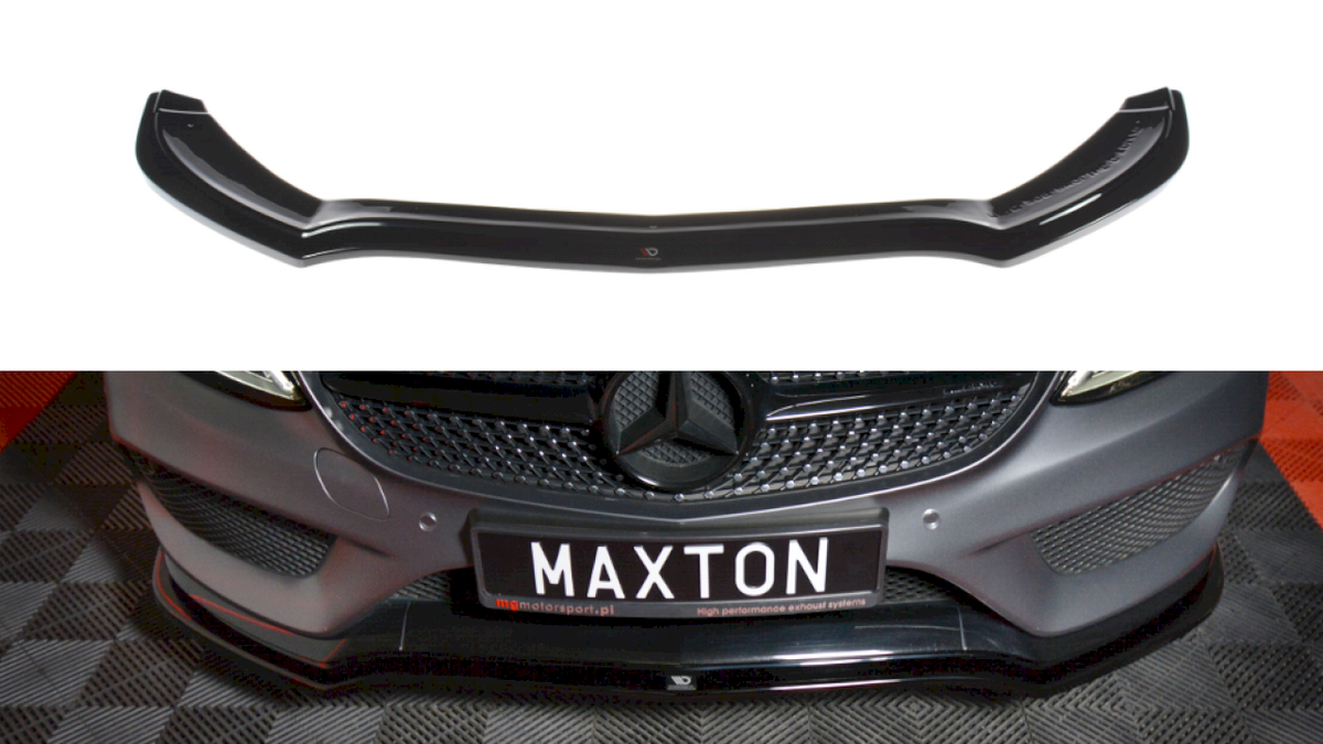 W205 C-Class Coupe AMG-Line front splitter, Maxton MD-W205C-SP-F