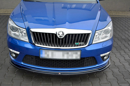 Skoda Octavia MK2 VRS Facelift (2008-2013) Maxton Design Front Splitter V.2