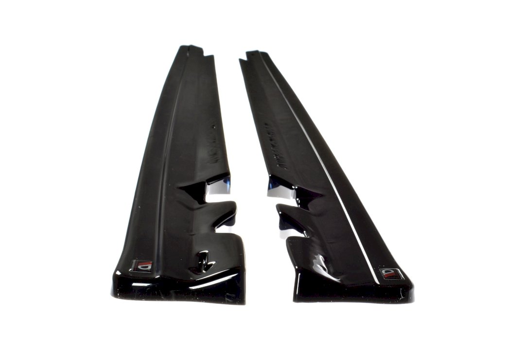 Mercedes C-Class W205 Coupe AMG-Line (2015-2018) Maxton Design ABS Side Skirt Splitters