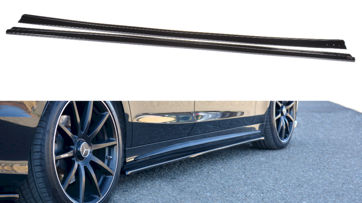 Mercedes S-Class W222 AMG-Line (2013-2017) Maxton Design ABS Side Skirt Splitters