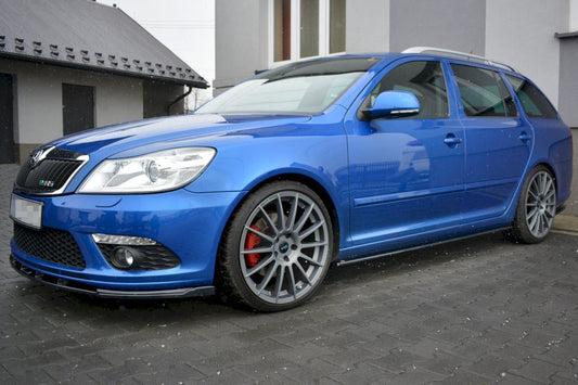 Skoda Octavia II VRS Facelift (2008-2013) Maxton Design ABS Side Skirt Splitters