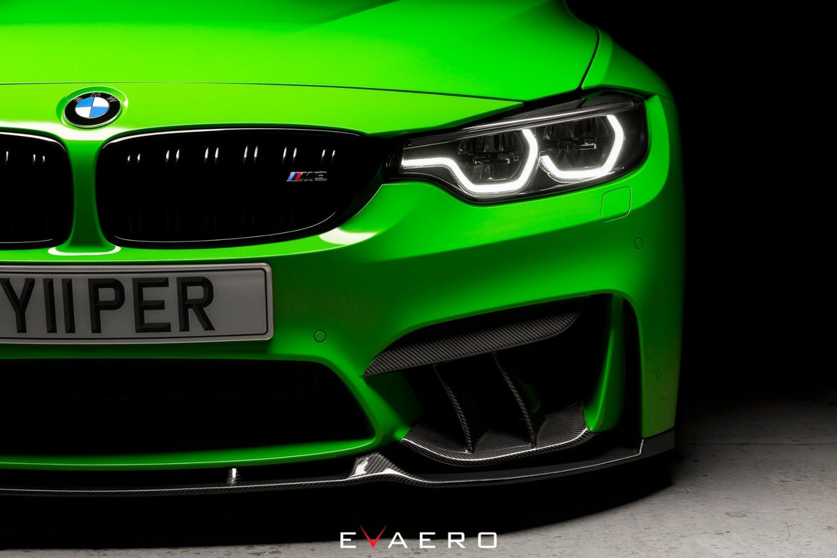 BMW F82 M4 Evaero Carbon Aero Kit - Front Splitter, Side Skirts, Diffuser, Spoiler