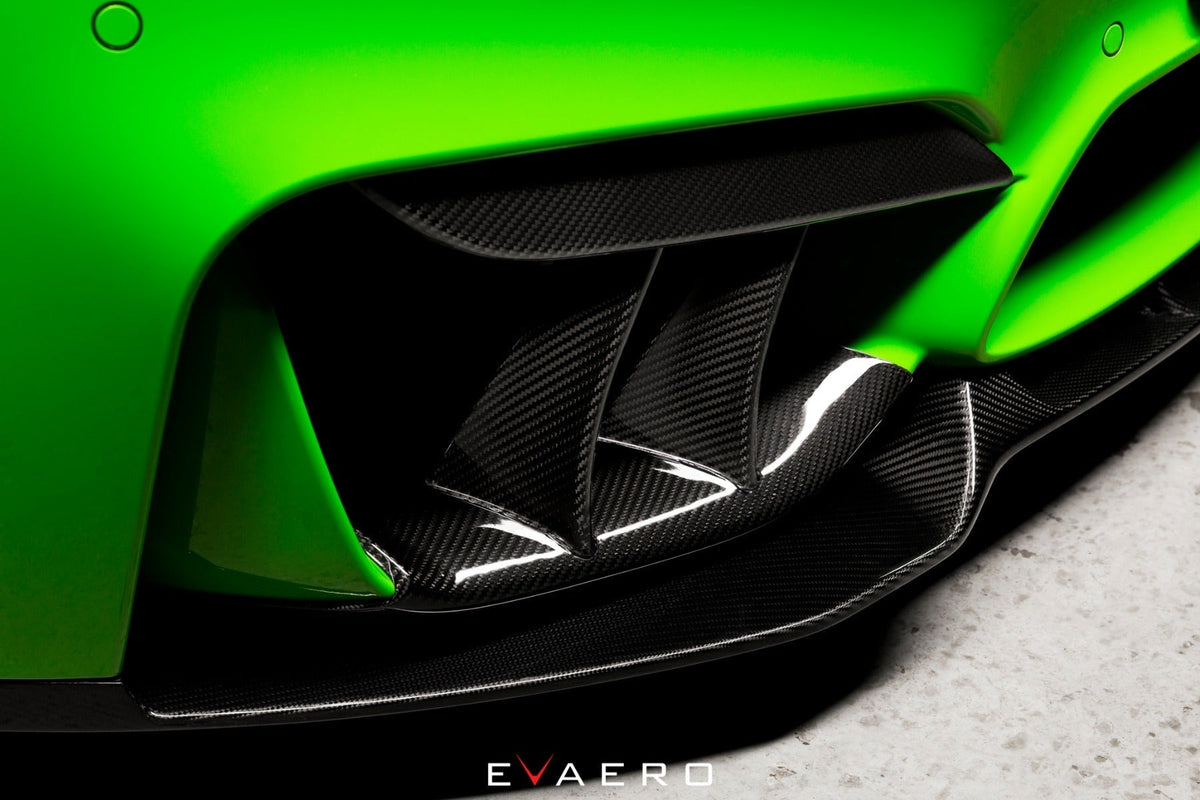 BMW F82 M4 Evaero Carbon Aero Kit - Front Splitter, Side Skirts, Diffuser, Spoiler