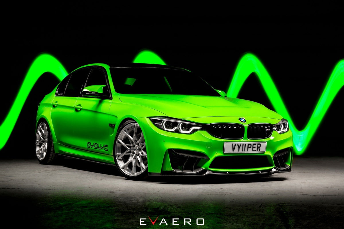 BMW F82 M4 Evaero Carbon Aero Kit - Front Splitter, Side Skirts, Diffuser, Spoiler