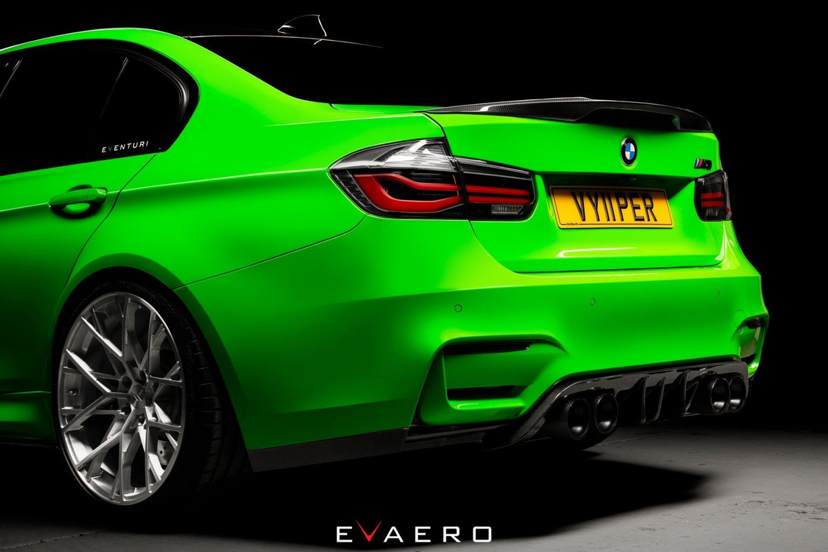 BMW F82 M4 Evaero Carbon Aero Kit - Front Splitter, Side Skirts, Diffuser, Spoiler
