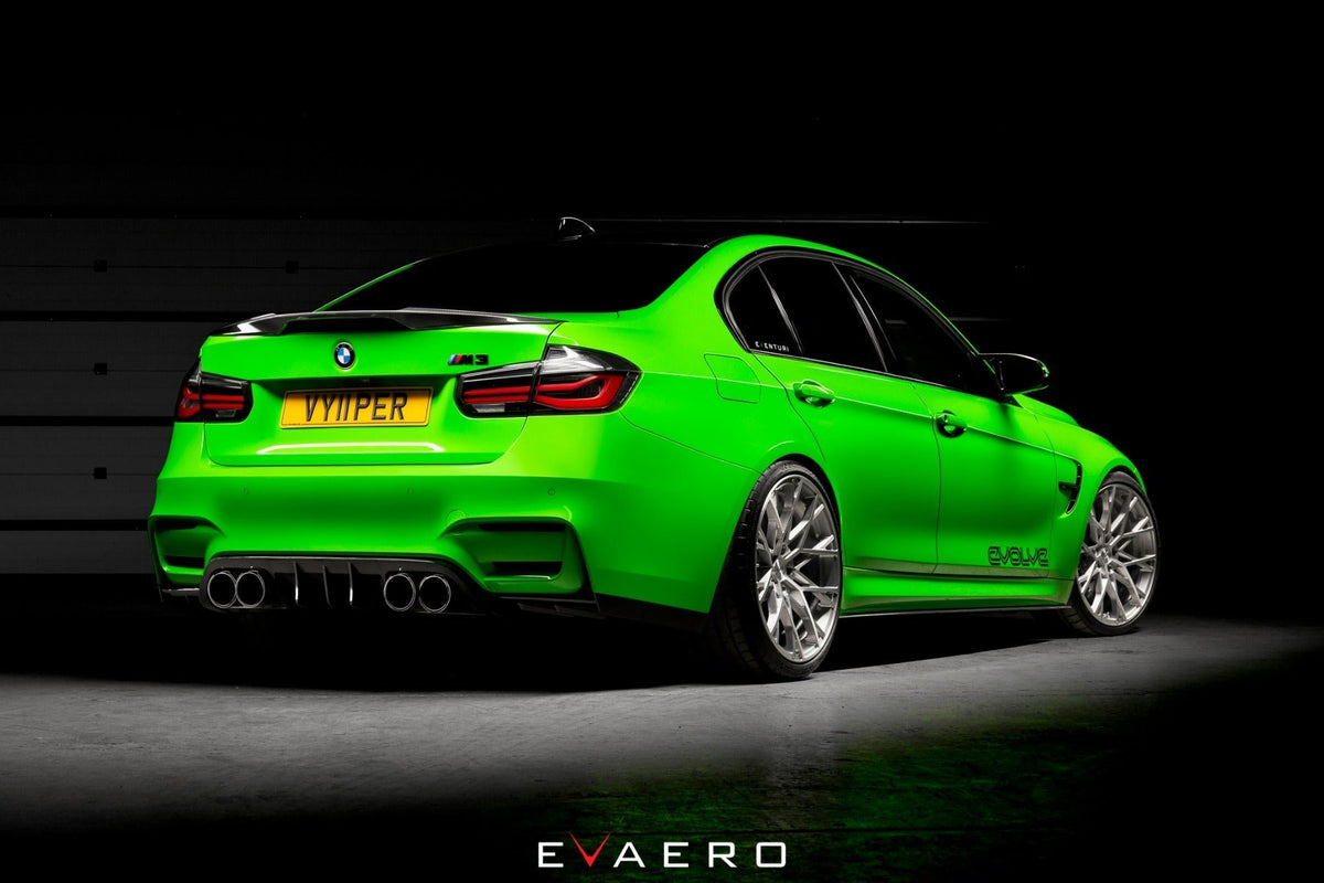 BMW F82 M4 Evaero Carbon Aero Kit - Front Splitter, Side Skirts, Diffuser, Spoiler