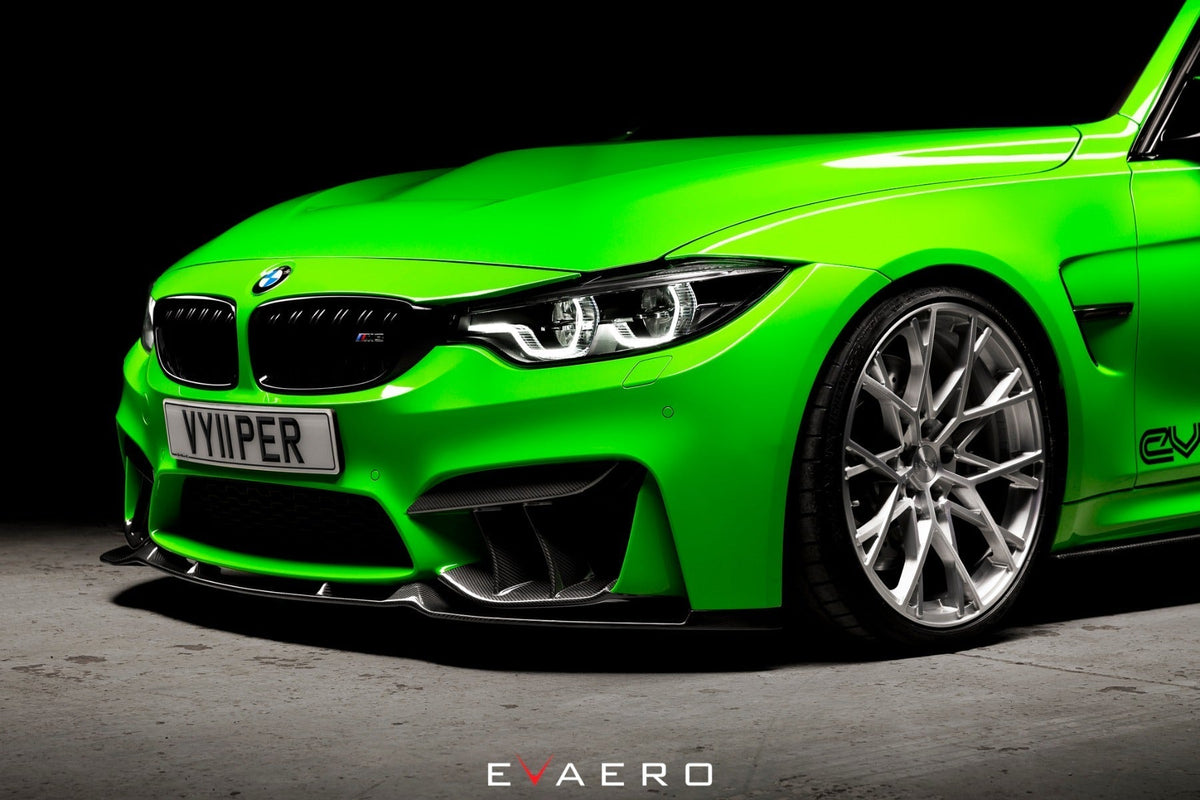 BMW F82 M4 Evaero Carbon Aero Kit - Front Splitter, Side Skirts, Diffuser, Spoiler
