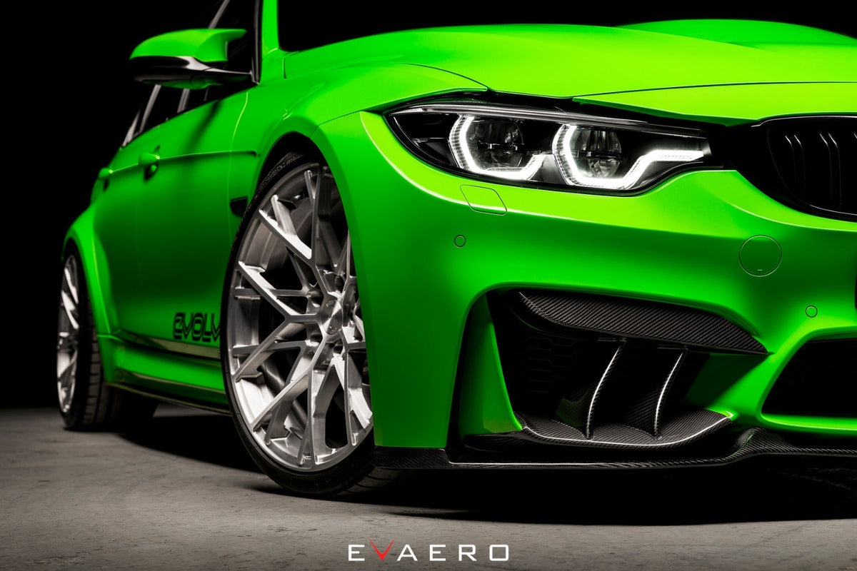 BMW F82 M4 Evaero Carbon Aero Kit - Front Splitter, Side Skirts, Diffuser, Spoiler