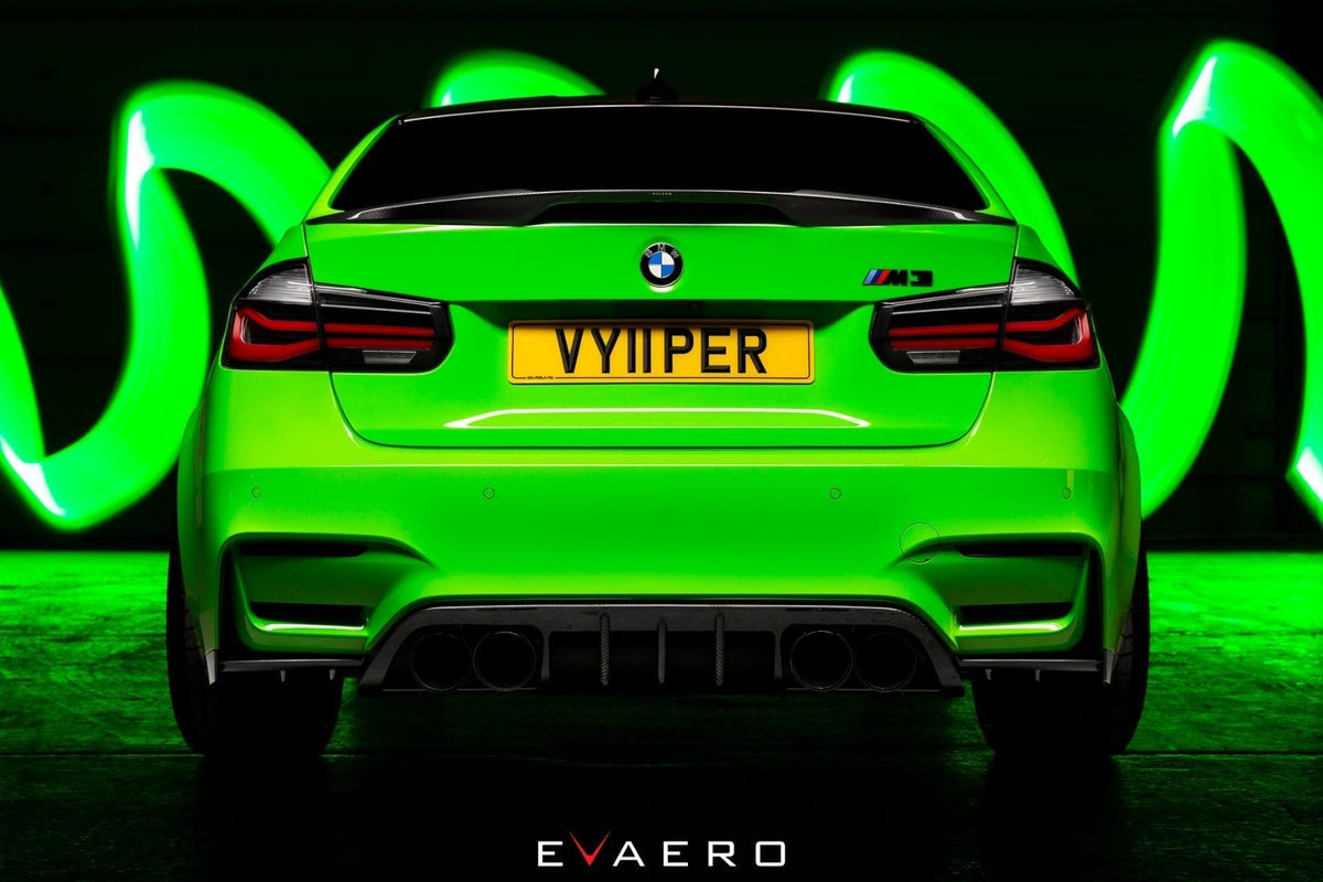 BMW F80 M3 F82 F83 M4 carbon rear diffuser with winglets - Evaero
