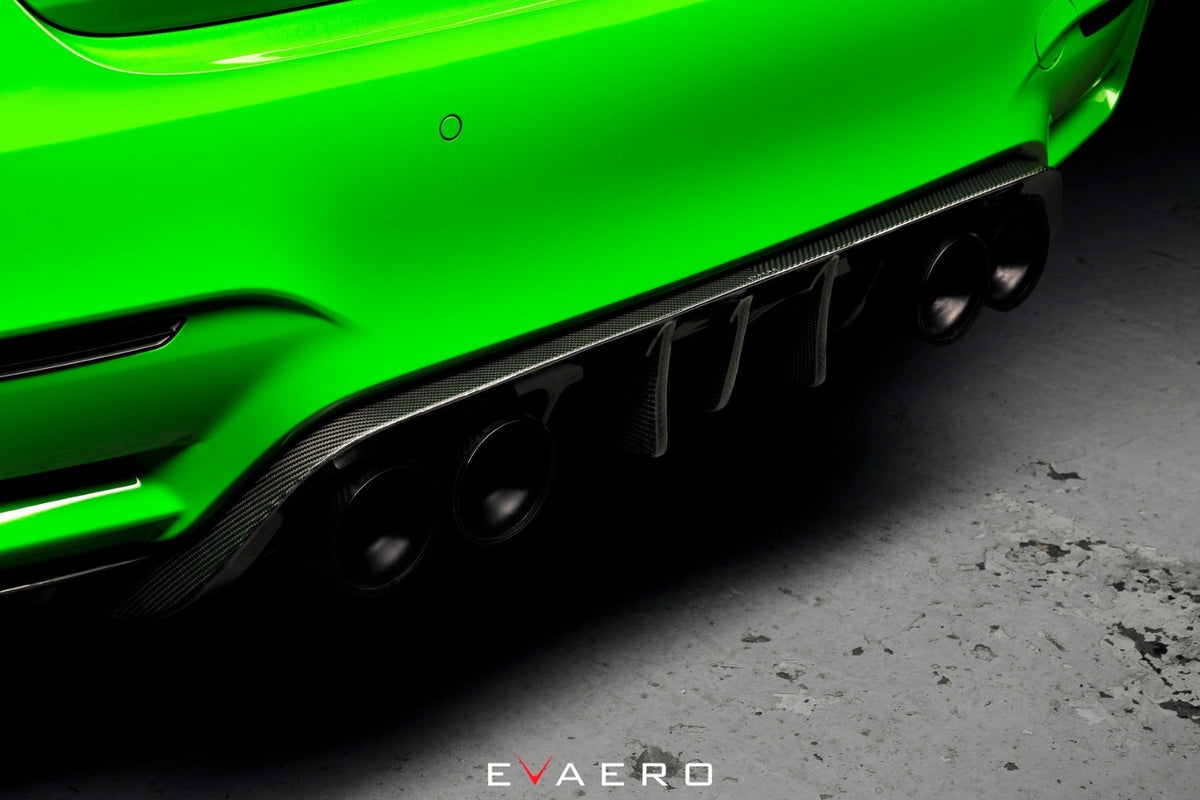 BMW F80 M3 F82 F83 M4 carbon rear diffuser with winglets - Evaero