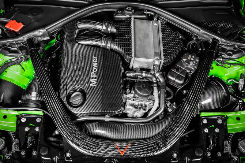 BMW F80 F82 F83 F87 S55 Charge Pipe Set, Eventuri Raw Carbon