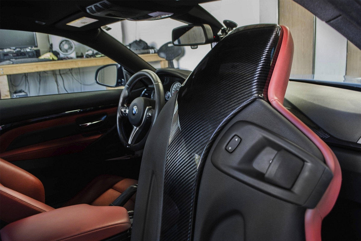 BMW M2 Competition F87, M3 F80, M4 F82/F83 Eventuri Carbon Seat Back Covers (Set of 4)