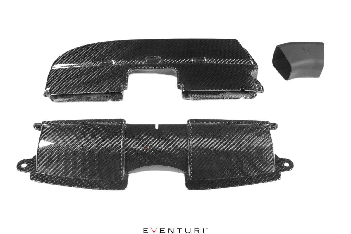BMW E90 E92 E93 M3 Eventuri Gloss Carbon Duct Set