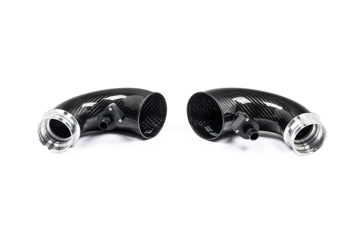 BMW F95 X5M F96 X6M G09 XM X5 M60i Turbo Inlet Pipes - Eventuri Carbon Fibre