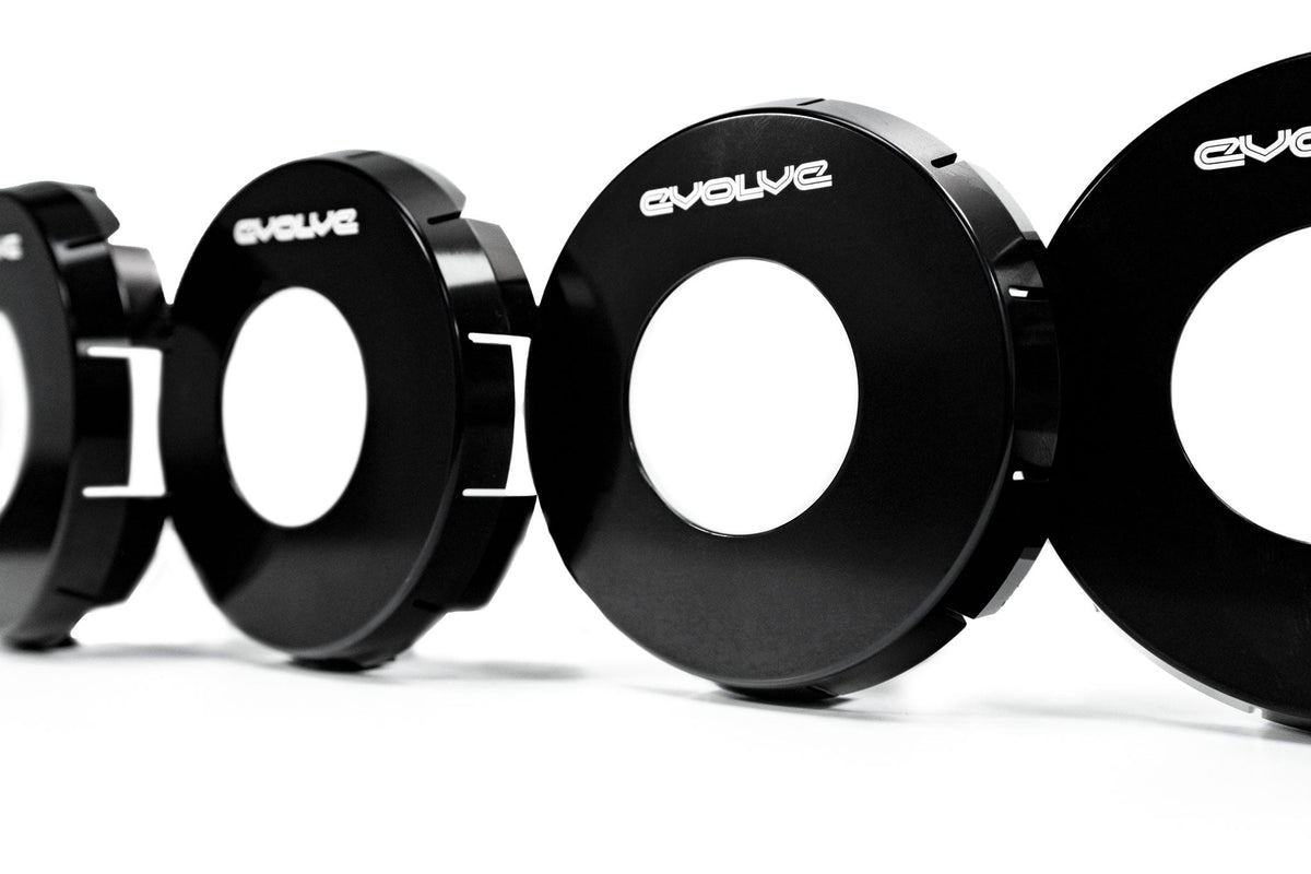 BMW E90 E92 E93 M3 S65 VANOS covers, Evolve billet aluminium