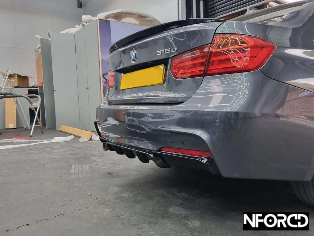 BMW F30 F31 M Sport rear diffuser gloss black